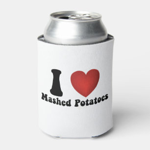 I Love Mashed Potatoes Thanksgiving Dinner Gift Can Cooler