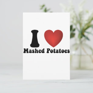 I Love Mashed Potatoes Thanksgiving Dinner Gift Card