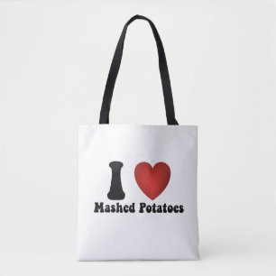 I Love Mashed Potatoes Thanksgiving Dinner Gift Tote Bag