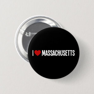 I Love Massachusetts • I Heart Massachusetts Round 6 Cm Round Badge