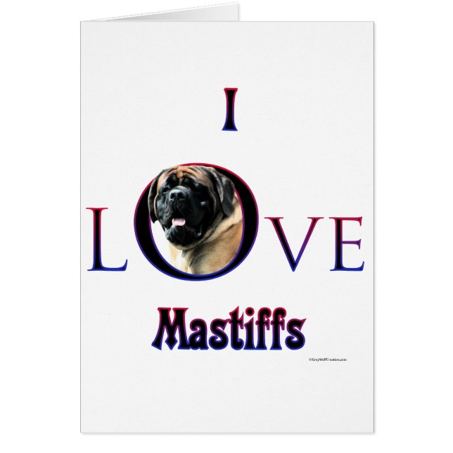 I Love Mastiffs apricot (Front)