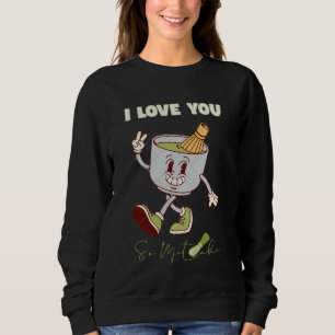 I Love Matcha Cozy Minimal Hoodie