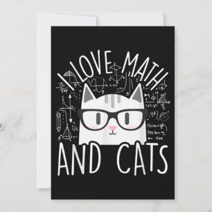 I Love Math And Cats Cute Kitty Cat
