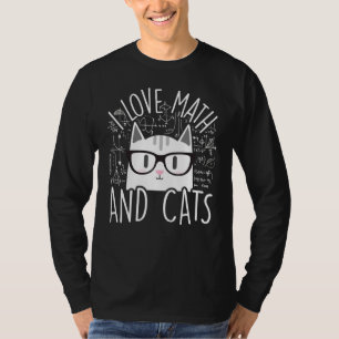 I Love Math And Cats Kitty Cat Algebra Calculus T-Shirt