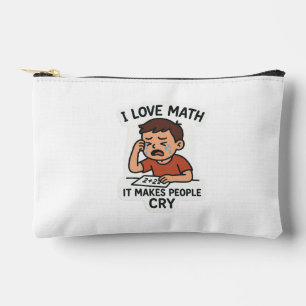 I Love Math – Funny Cartoon Sticker Accessory Pouch