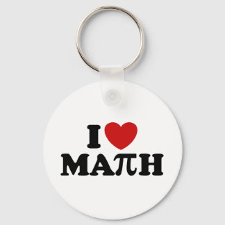 I Love Math Key Ring