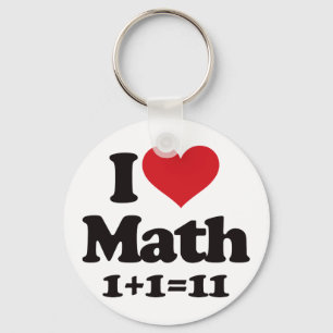 I Love Math! Key Ring