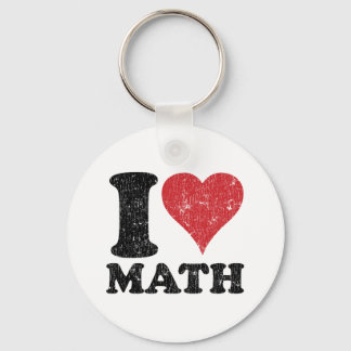 I Love Math Key Ring