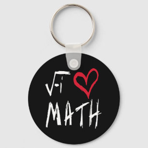 I Love Math Keychain