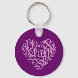I Love Math Keychain