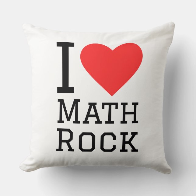 I love math rock square sticker cushion (Front)