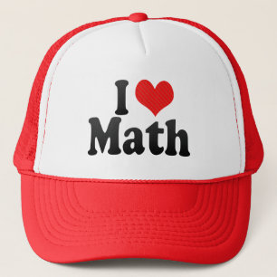 I Love Math Trucker Hat
