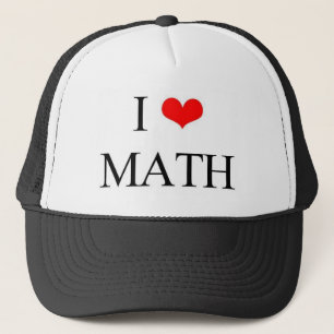 I Love Math Trucker Hat