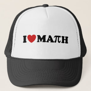 I Love Math Trucker Hat