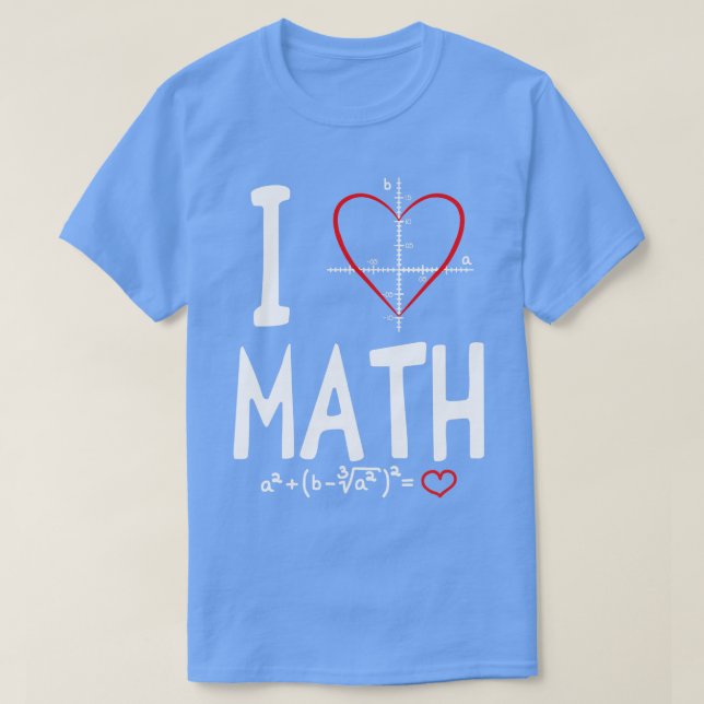 I Love Math TShirt  (Design Front)