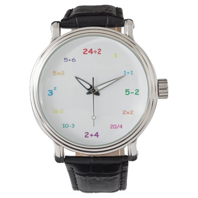 I love math! wrist watch (Front)