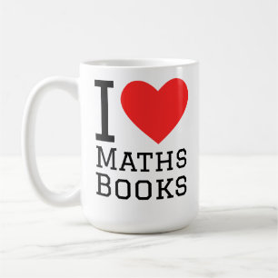 I love maths book coffee mug