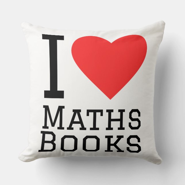 I love maths book cushion (Front)