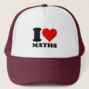 I LOVE MATHS TRUCKER HAT