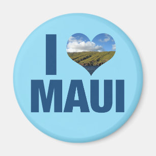 I Love Maui Hawaii Cute Hawaiian Photography Magnet