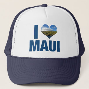 I Love Maui Hawaii Cute Hawaiian Vacation Trucker Hat