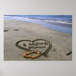 I love Maui Poster