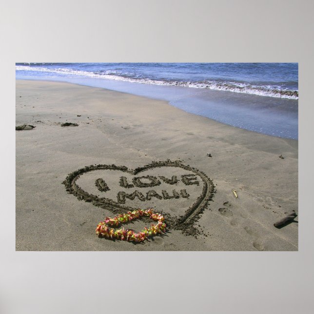 I love Maui Poster (Front)