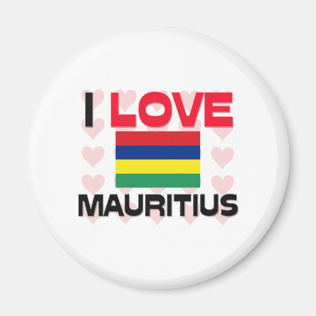 I Love Mauritius Magnet (Front)