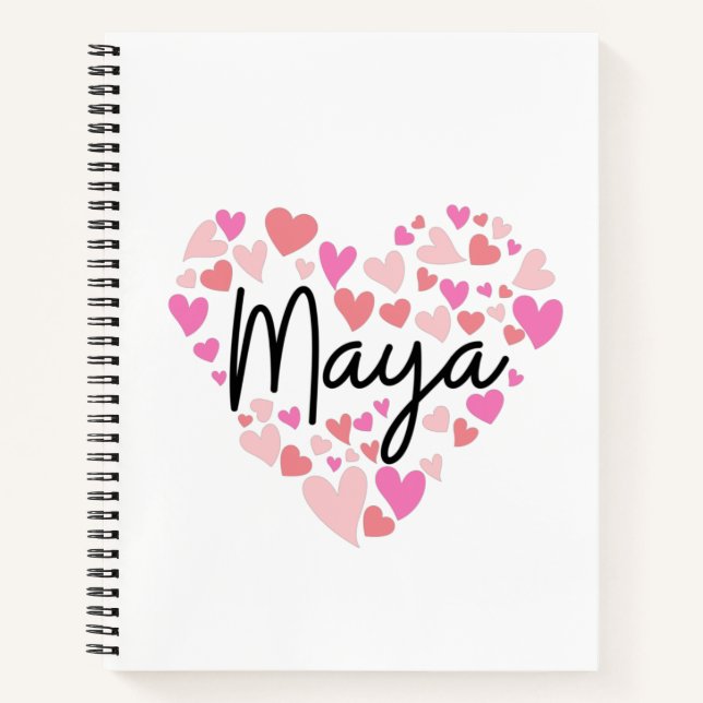 I love Maya Notebook (Front)