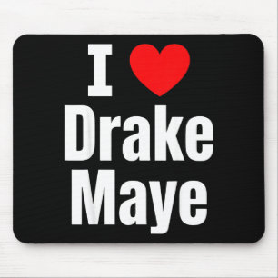 I Love Maye Football Fan  Mouse Pad