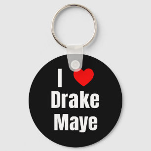 I Love Maye Qb Football Fan Key Ring