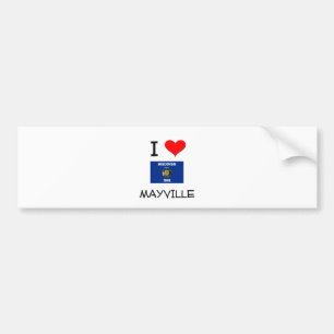 I Love Mayville Wisconsin Bumper Sticker