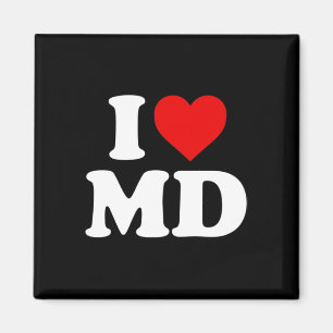 I Love Md Heart Maryland  Magnet