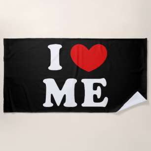 I LOVE ME BEACH TOWEL
