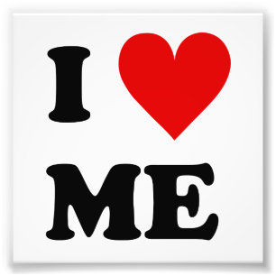 I Love Me Heart Photo Print