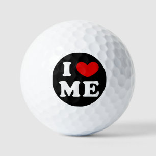 I Love Me, I Heart Me Golf Balls
