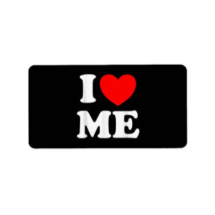 I Love Me I Red Heart Me I Love Me Myself And I Fu Label
