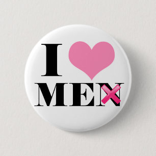 I Love ME (men) 6 Cm Round Badge