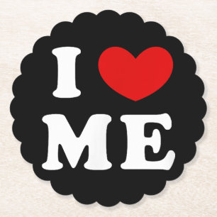 I LOVE ME PAPER COASTER