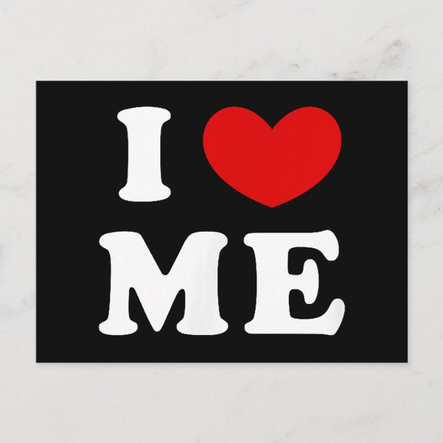 I LOVE ME POSTCARD (Front)