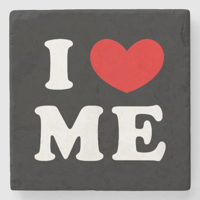 I LOVE ME STONE COASTER (Front)