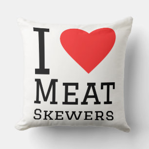 I love meat skewers cushion