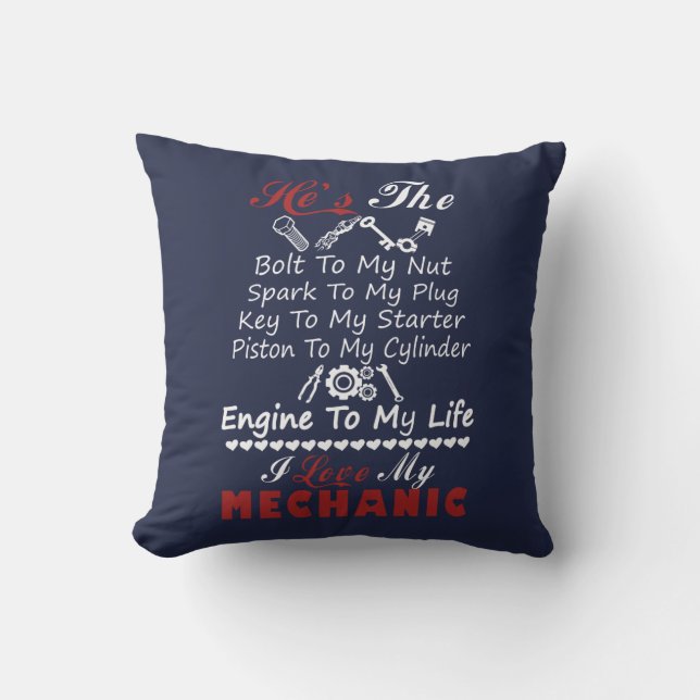 I love MECHANIC Cushion (Front)