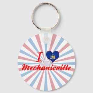 I Love Mechanicville, New York Key Ring