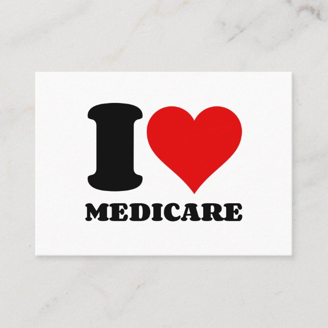 I LOVE MEDICARE BUSINESS CARD (Front)