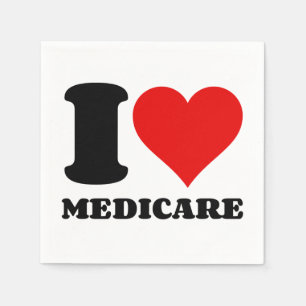 I LOVE MEDICARE NAPKIN