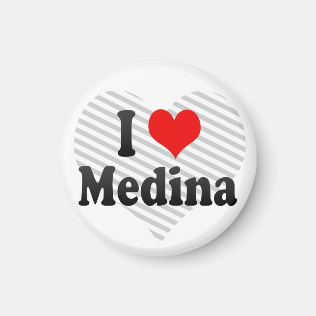 I Love Medina, Saudi Arabia Magnet (Front)