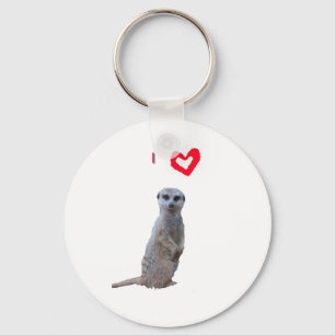 I love Meerkats Key Ring