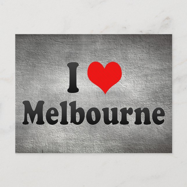 I Love Melbourne, Australia Postcard (Front)