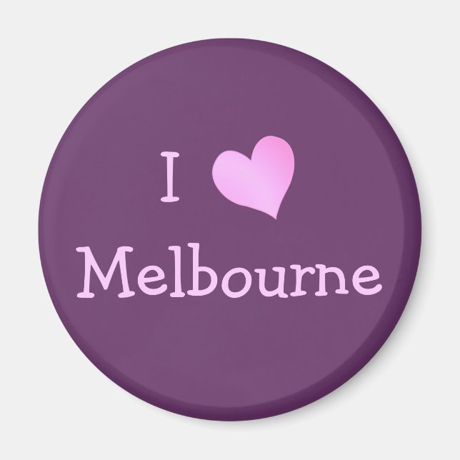 I Love Melbourne Magnet (Front)